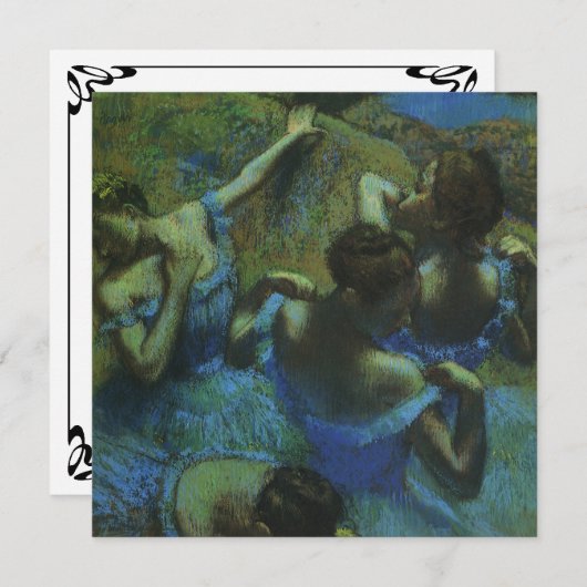 Blauwe dansers van Edgar Degas,  impressionisme (Voorkant / Achterkant)