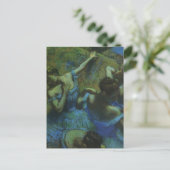 Blauwe dansers van Edgar Degas,  impressionisme Briefkaart (Staand voorkant)