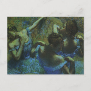 Blauwe dansers van Edgar Degas,  impressionisme Briefkaart