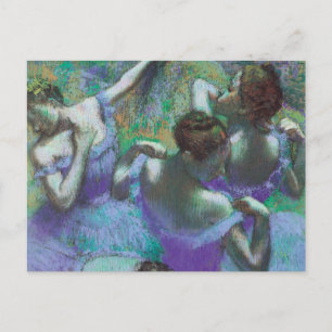 Blauwe dansers van Edgar Degas,  impressionisme Briefkaart