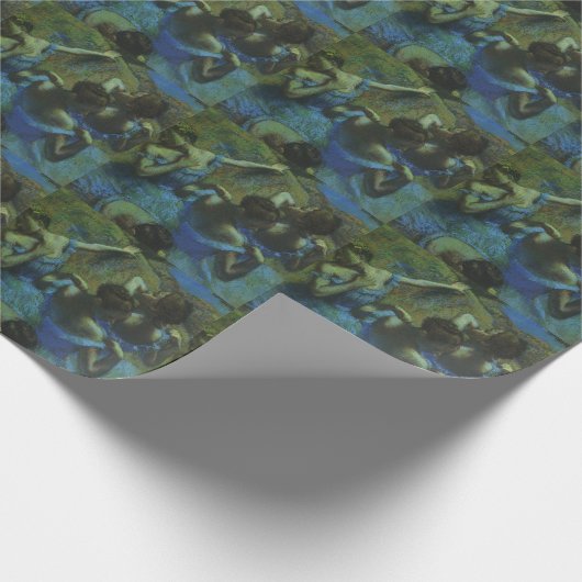 Blauwe dansers van Edgar Degas,  impressionisme Cadeaupapier (Hoek)