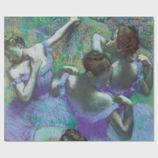 Blauwe dansers van Edgar Degas, impressionisme Cadeaupapier (Vlak)