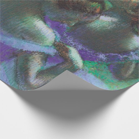 Blauwe dansers van Edgar Degas,  impressionisme Cadeaupapier (Hoek)