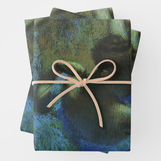 Blauwe dansers van Edgar Degas,  impressionisme Inpakpapier Vel (In situ)
