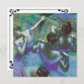 Blauwe dansers van Edgar Degas,  impressionisme Kaart (Voorkant / Achterkant)