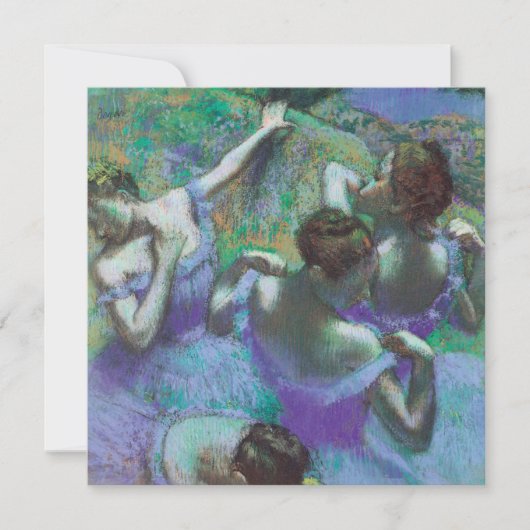 Blauwe dansers van Edgar Degas,  impressionisme Kaart (Voorkant)