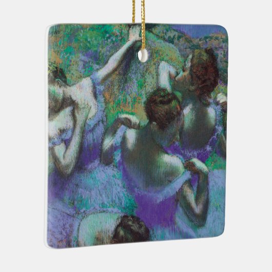 Blauwe dansers van Edgar Degas,  impressionisme Keramisch Ornament (Rechts)