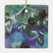Blauwe dansers van Edgar Degas,  impressionisme Keramisch Ornament (Achterkant)