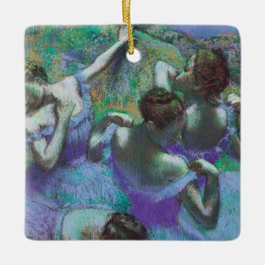 Blauwe dansers van Edgar Degas, impressionisme Keramisch Ornament (Voorkant)