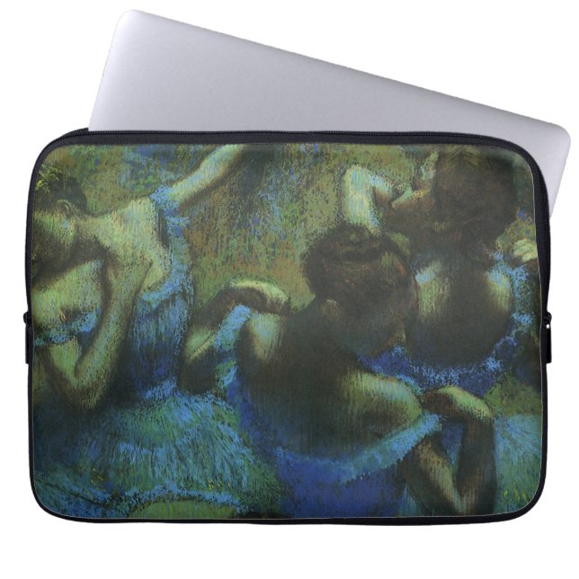 Blauwe dansers van Edgar Degas,  impressionisme Laptop Sleeve (Voorkant)