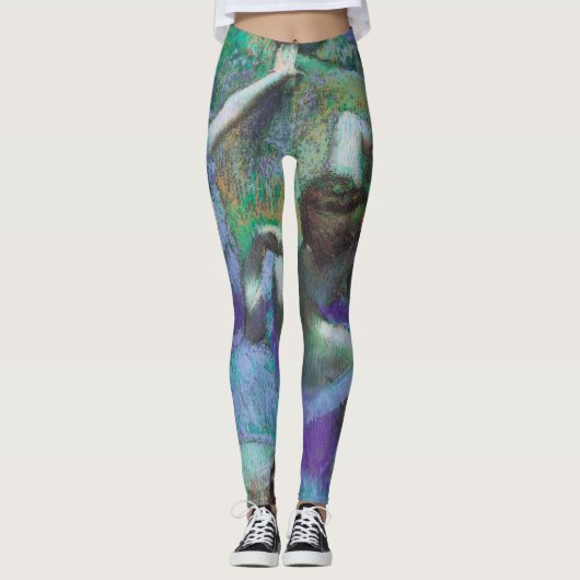 Blauwe dansers van Edgar Degas,  impressionisme Leggings (Voorkant)