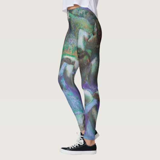 Blauwe dansers van Edgar Degas,  impressionisme Leggings (Links)
