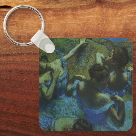 Blauwe dansers van Edgar Degas,  impressionisme Sleutelhanger (Voorkant)