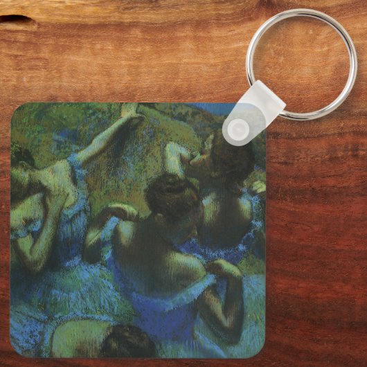 Blauwe dansers van Edgar Degas,  impressionisme Sleutelhanger (Achterkant)