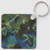 Blauwe dansers van Edgar Degas,  impressionisme Sleutelhanger (Achterkant)