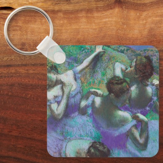 Blauwe dansers van Edgar Degas, impressionisme Sleutelhanger (Voorkant)