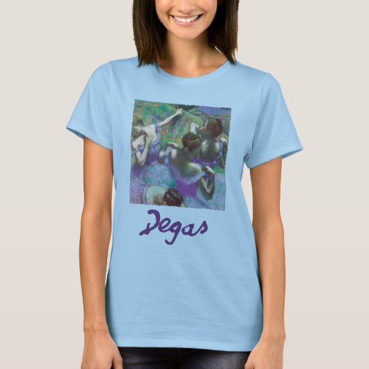 Blauwe dansers van Edgar Degas, impressionisme T-shirt (Voorkant)
