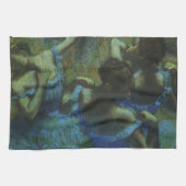Blauwe dansers van Edgar Degas,  impressionisme Theedoek (Horizontaal)