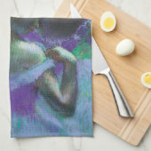 Blauwe dansers van Edgar Degas, impressionisme Theedoek (Quarter Fold)