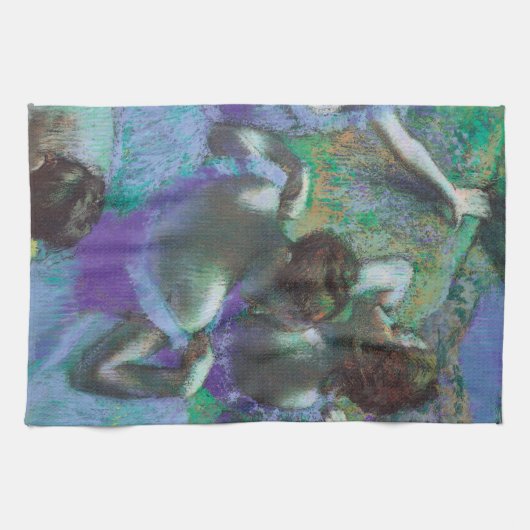 Blauwe dansers van Edgar Degas, impressionisme Theedoek (Horizontaal)