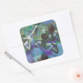 Blauwe dansers van Edgar Degas,  impressionisme Vierkante Sticker (Envelop)
