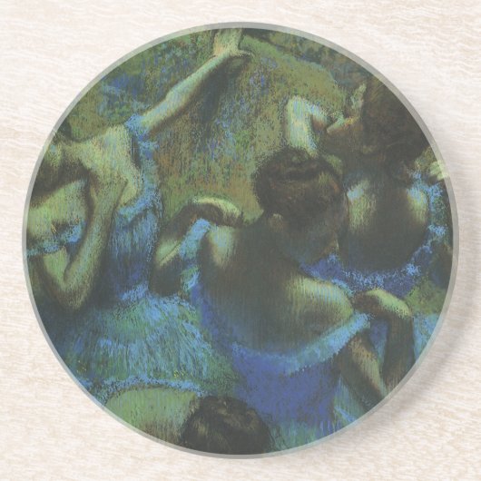 Blauwe dansers van Edgar Degas, impressionisme Zandsteen Onderzetter (Voorkant)