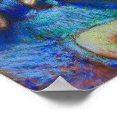 Blauwe dansers van Edgar Degas Poster (Hoek)