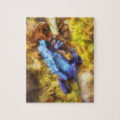 Blauwe dartkikker legpuzzel (Verticaal)