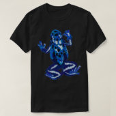 Blauwe dartkikker t-shirt (Design voorkant)