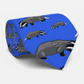 Blauwe Das Cartoontie (Opgerold)