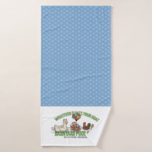 Blauwe Dauwdruppel Wat Zever Uw Boot Handdoek (Badhanddoek)