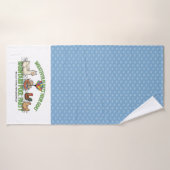 Blauwe Dauwdruppel Wat Zever Uw Boot Handdoek (Badhanddoek)
