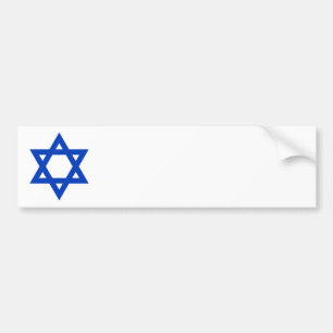 Blauwe Davidster Bumpersticker