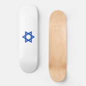 Blauwe Davidster Skateboard (Voorkant)