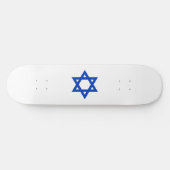 Blauwe Davidster Skateboard (Horizontaal)