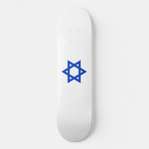 Blauwe Davidster Skateboard