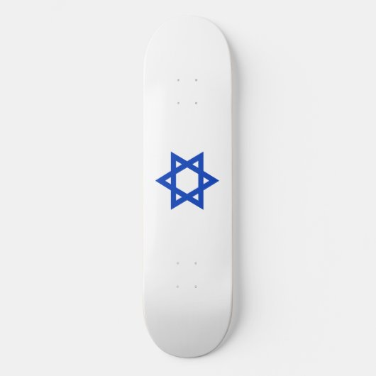 Blauwe Davidster Skateboard (Voorkant)