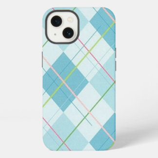 Blauwe de hoesje-Partner van de Plaid Taaie iPhone 13 Hoesje