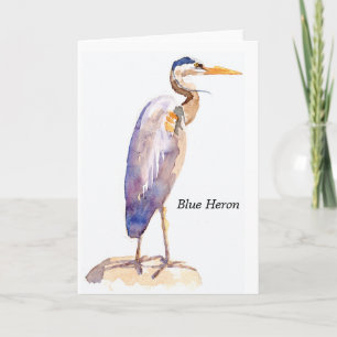 Blauwe de notakaart van de Reiger Kaart