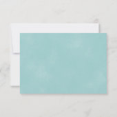 blauwe deco RSVP-kaarten RSVP Kaartje (Achterkant)