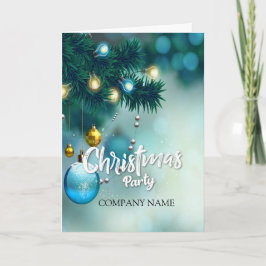  Blauwe decoratieNieuwjaarskaarsen en Kerstmis   Feestdagen Kaart