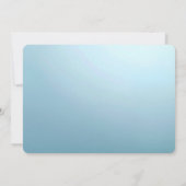 Blauwe decoratieve bloemensave-the-date save the date (Achterkant)