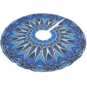 Blauwe decoratieve boomrok kerstboom rok (Gekanteld)