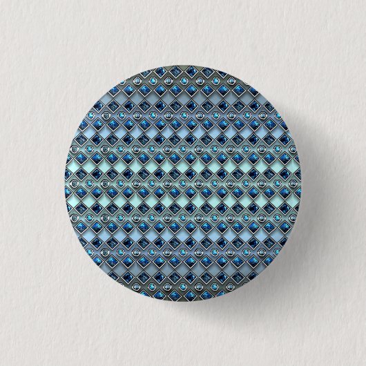 Blauwe decoratieve Button (Voorkant)