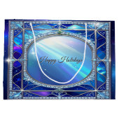 Blauwe decoratieve cadeautas (Achterkant)