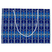 Blauwe decoratieve cadeautas (Achterkant)