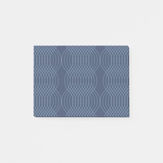 Blauwe, decoratieve, eenvoudige, moderne, trendy g post-it® notes (Voorkant)