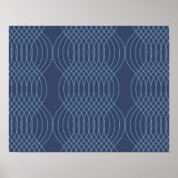 Blauwe, decoratieve, eenvoudige, moderne, trendy g