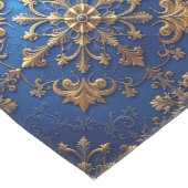 Blauwe decoratieve feesttafel loper (Hoek)