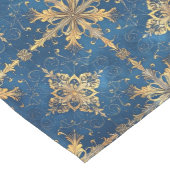 Blauwe decoratieve feesttafel runner medium tafelloper (Hoek)